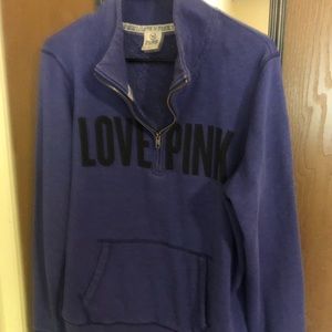 PINK zip up sweatshirt